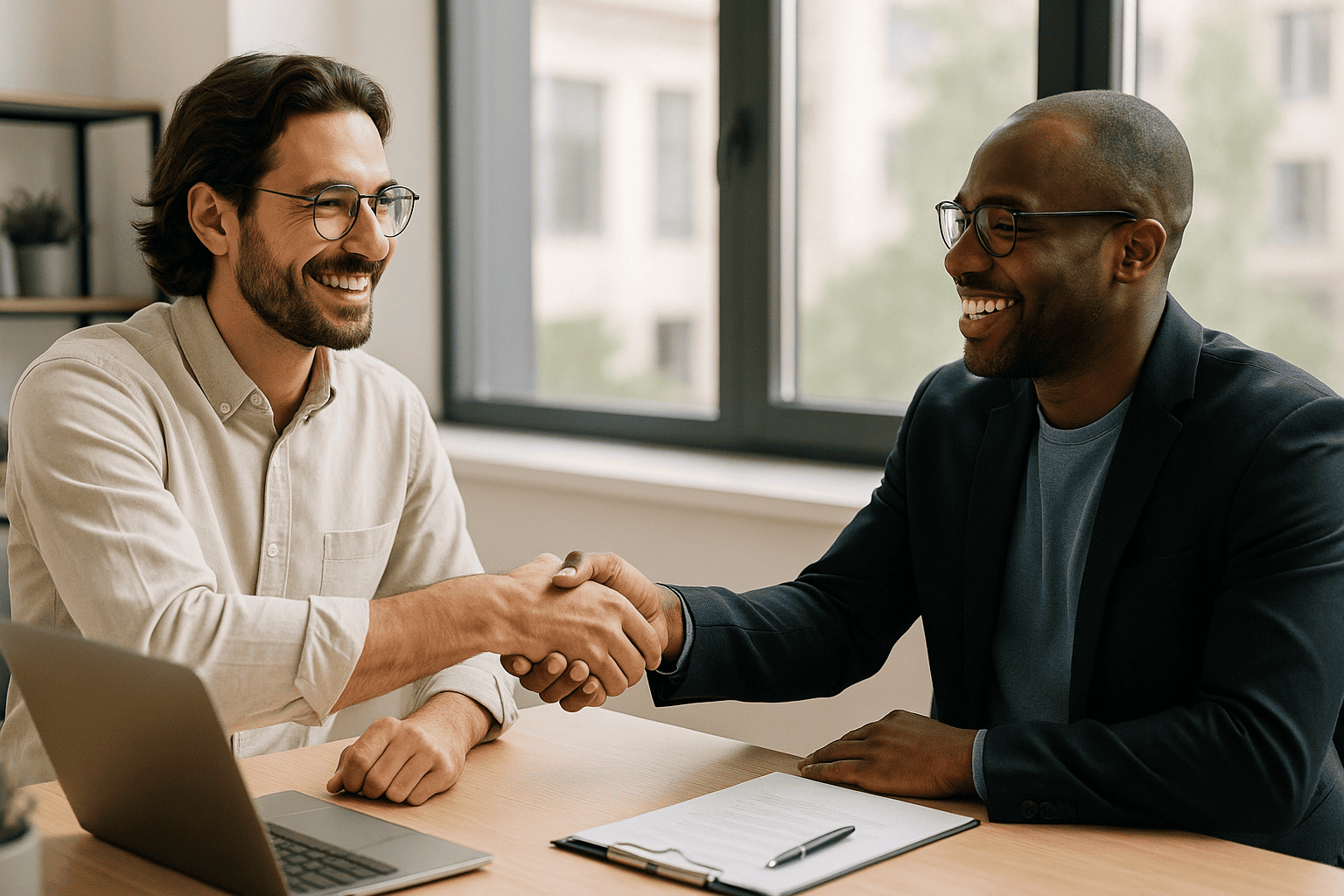 20250516_1730_Trustful Business Handshake_simple_compose_01jvcvcqprepatm528rq8xgraf